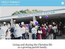 Tablet Screenshot of holyfamilymenai.org.au